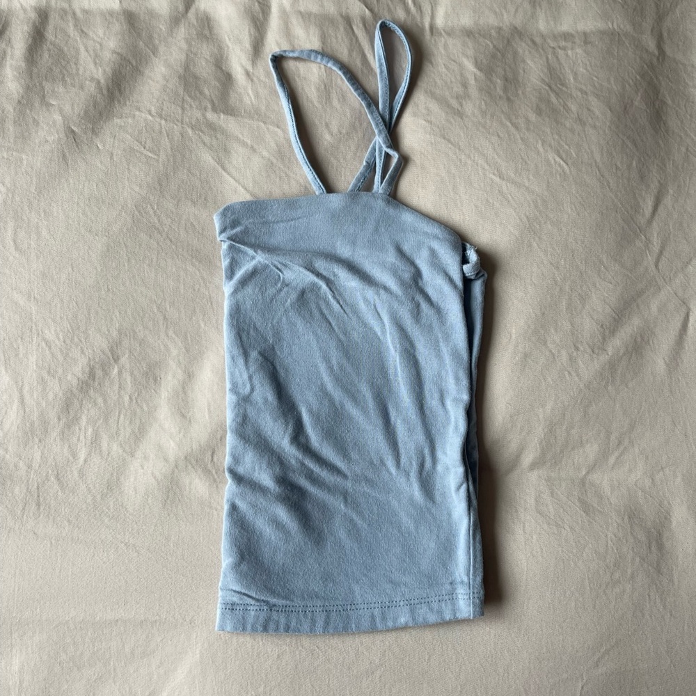 Blue Crop Tank